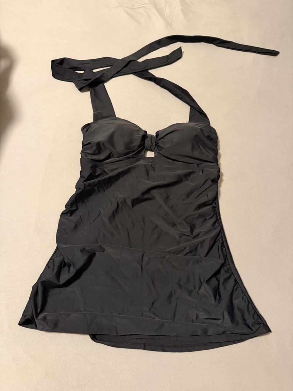 torrid Black Halter Swim Tankini Top